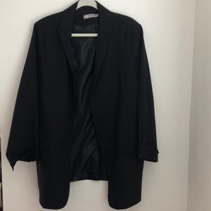 ASOS Long Black Blazer with No Buttons